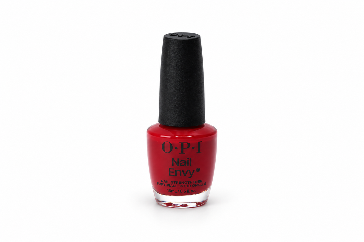 Le Brasil Manicure & Pedicure nagelversterker O.P.I Nail Envy Big Apple Red, glanzende nagellak voor sterke nagels